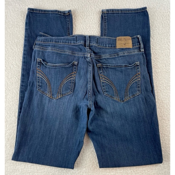 HOLLISTER • Blue Medium Wash SoCal Stretch Straight Leg Jeans, 29 - Picture 5 of 16